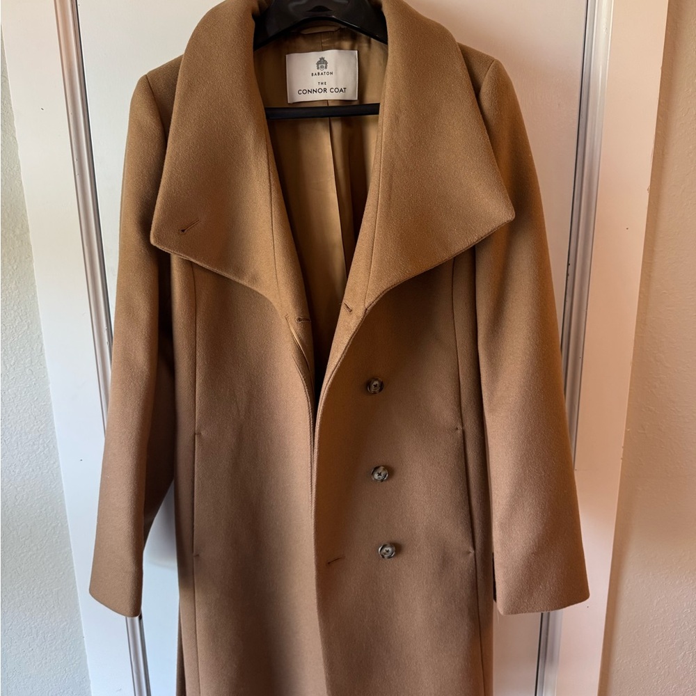 Babaton Tan Pea Coat